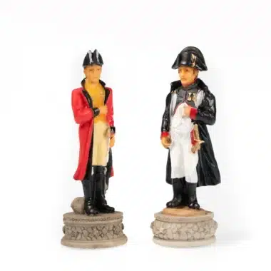 Komplet Bitwa pod Waterloo III, figury króla angielskiego i Napoleona obok siebie