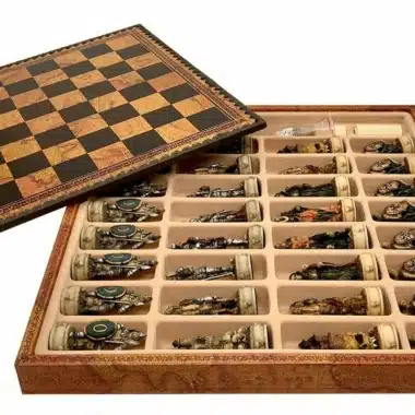 Coffret de rangement ouvert montrant les pièces Mort-Vivant III alignées dans leurs compartiments