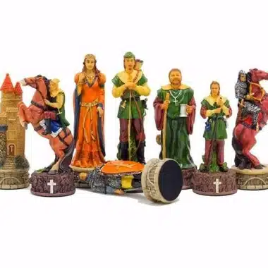 Kompletny zestaw figur Robin Hood z żywicy, malowanych ręcznie