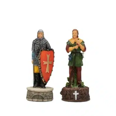 Wieże z zestawu Robin Hood, rycerz w kolczudze i łucznik