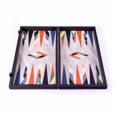 Backgammon Multicouleur Abstrait otwarty, pusta plansza z kolorowymi geometrycznymi wzorami