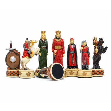 Szczegółowe figury Anglicy i Szkoci: król, hetman i skoczek