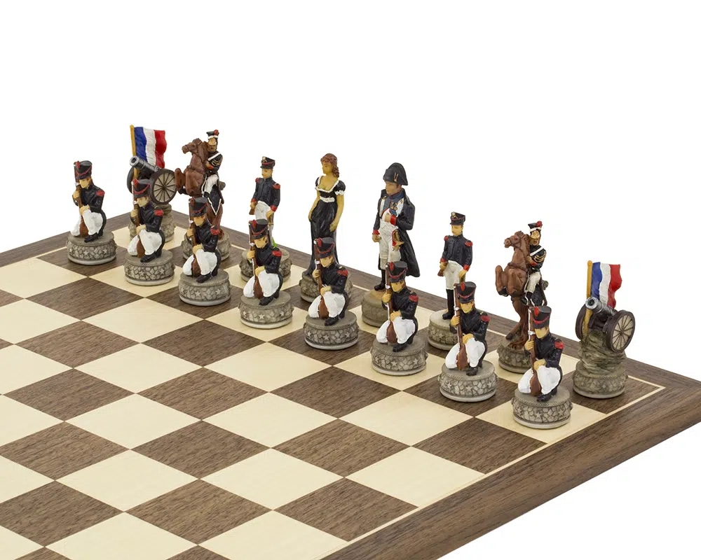 Figury szachowe armii francuskiej, Napoleon i jego wojsko na szachownicy