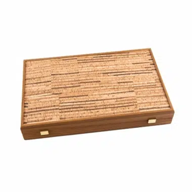 Pudełko z naturalnego korka na zestaw backgammon - Le Palais Des Echecs