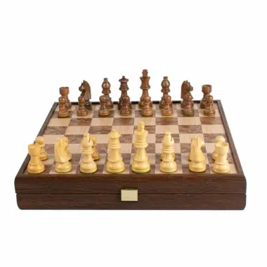 Szachy z orzecha 40x40 cm z eleganckimi figurami Staunton - Le Palais Des Echecs