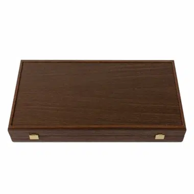 Elegancko zamknięte pudełko zestawu backgammon Wenge i Czeczota Orzechowa - Le Palais Des Echecs