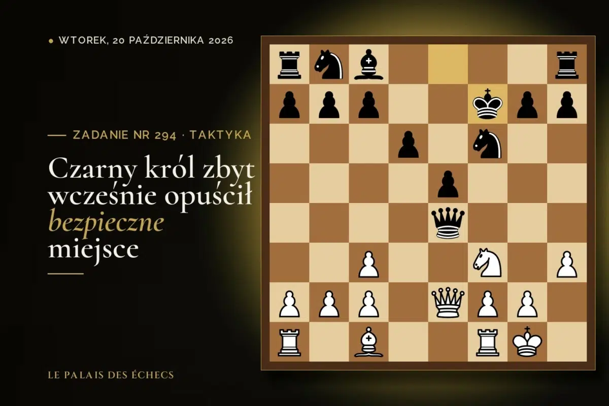 Pozycja zadania szachowego nr 294: Białe zaczynają i zdobywają materiał