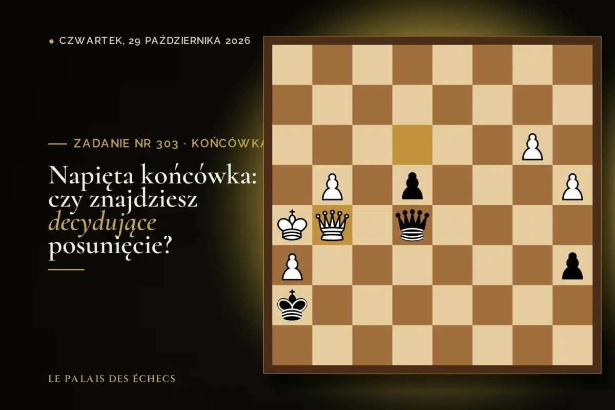 Pozycja zadania szachowego nr 303: Czarne zaczynają i wygrywają